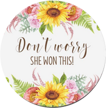 Load image into Gallery viewer, Winner Stickers &quot;She won this&quot;
